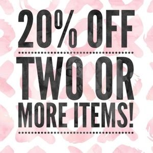Bundle and save 20% off 2 items